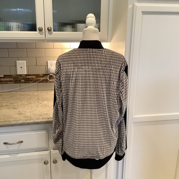 INC International Concepts Black and Tan Men’s Velour Full Zip Jacket LG - Picture 5 of 11